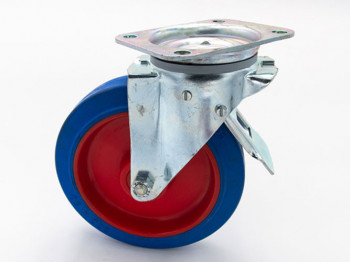 Rueda giratoria de poliuretano 400 kg Ø20 cm