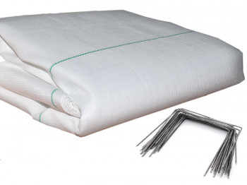 Kit: Tela de mantillo blanca + grapas